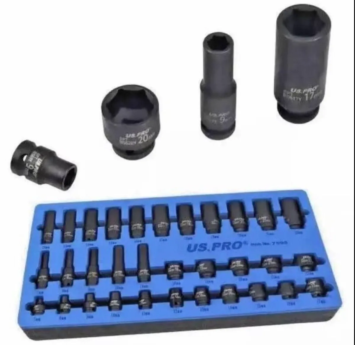 Brand New 32 Pc 3/8” Deep & Shallow Impact Sockets - Image 1