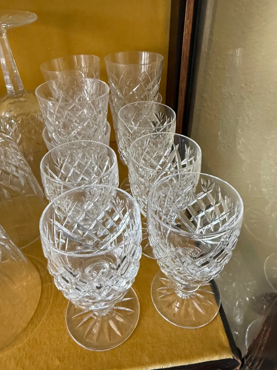waterford glass goblet set