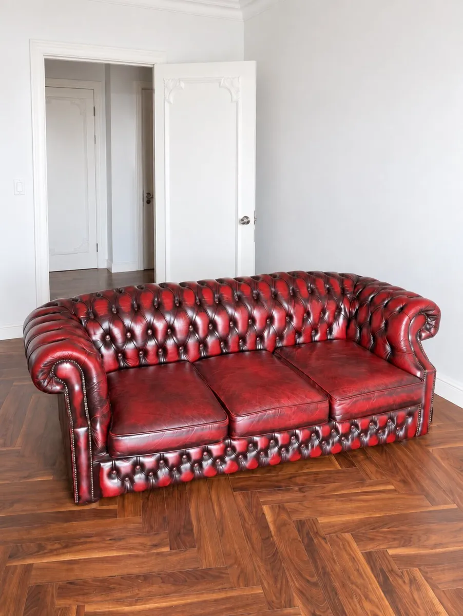 Chesterfield Oxblood 3 seater sofa