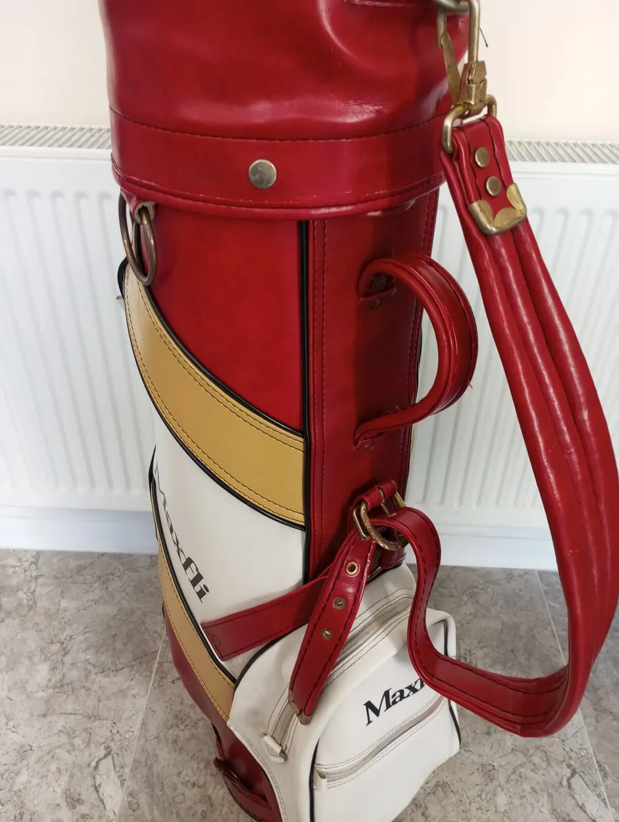 Maxfli leather golf bag. - Image 3