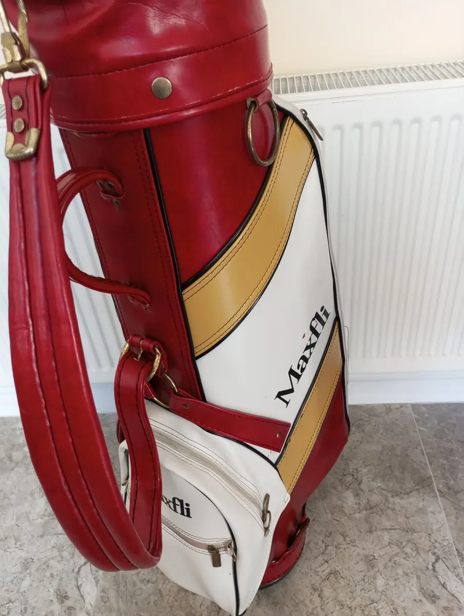Maxfli leather golf bag. - Image 2