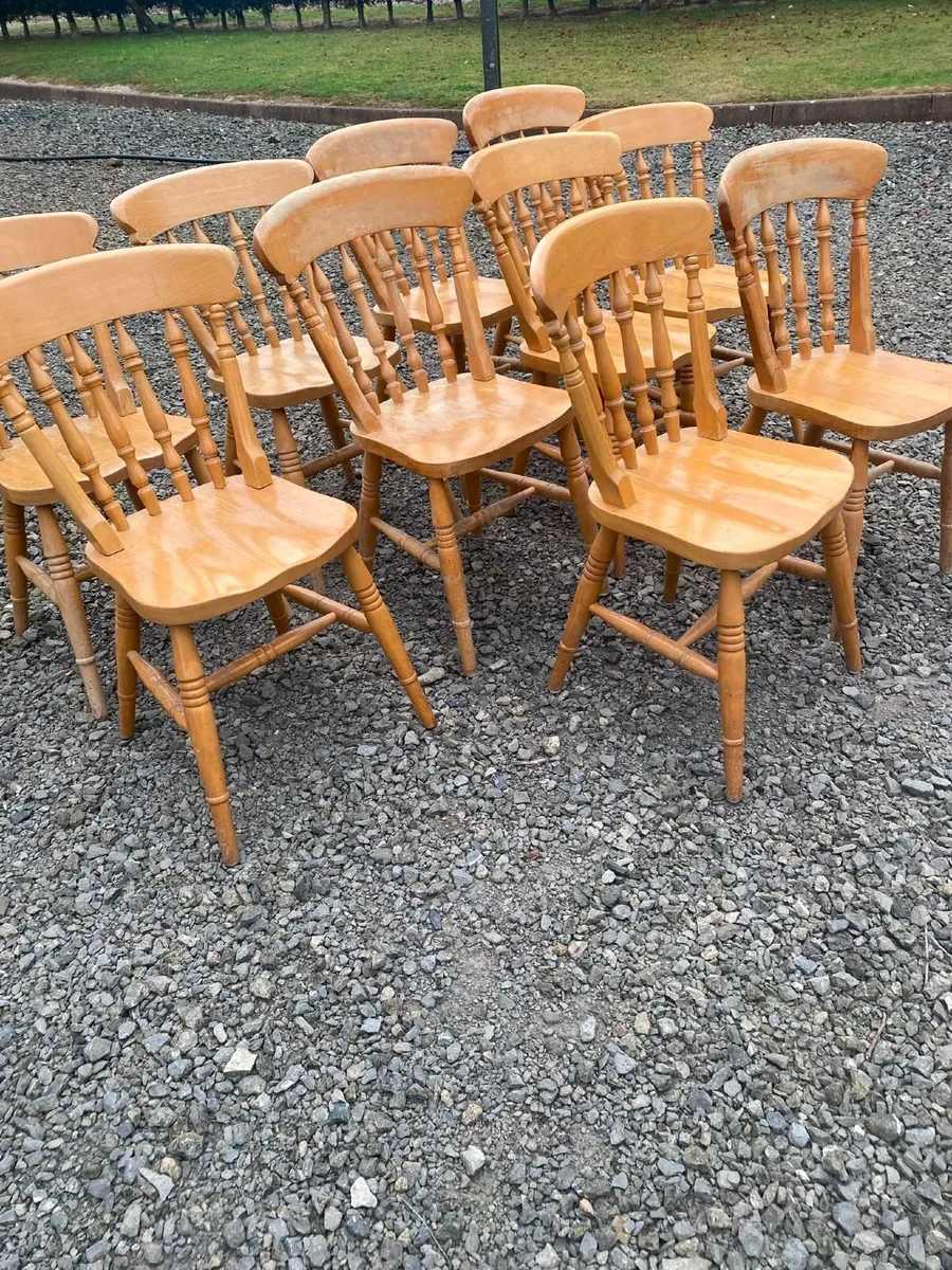 Antique kitchen chairs - Image 3