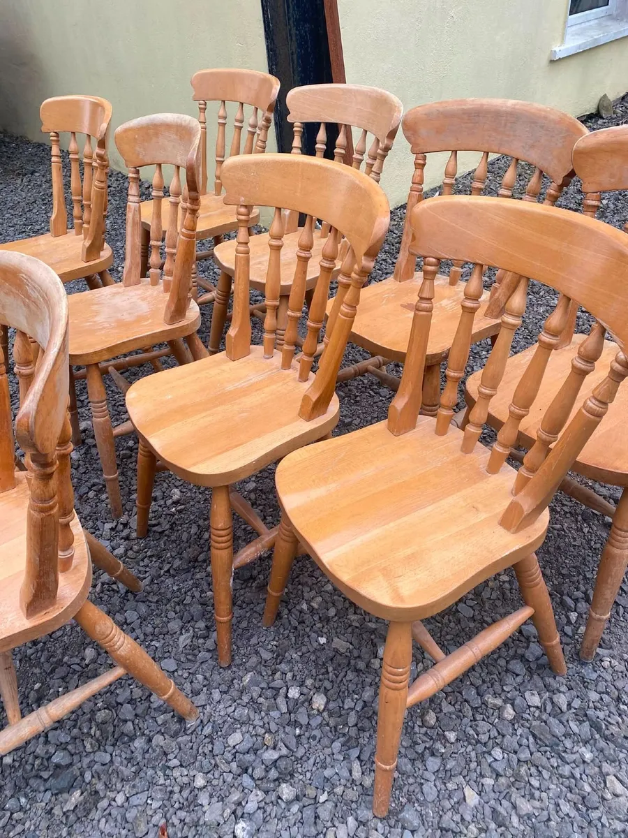 Antique kitchen chairs - Image 4