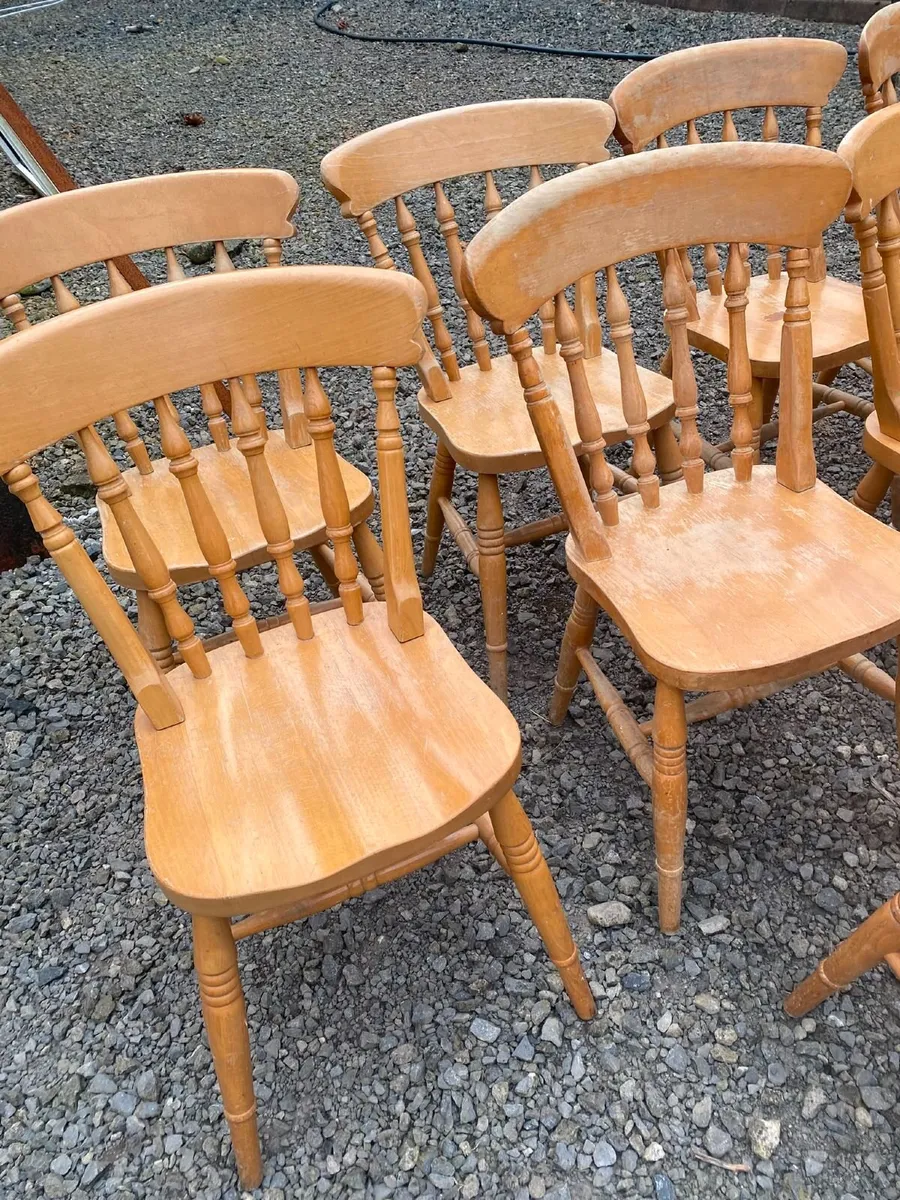 Antique kitchen chairs - Image 1