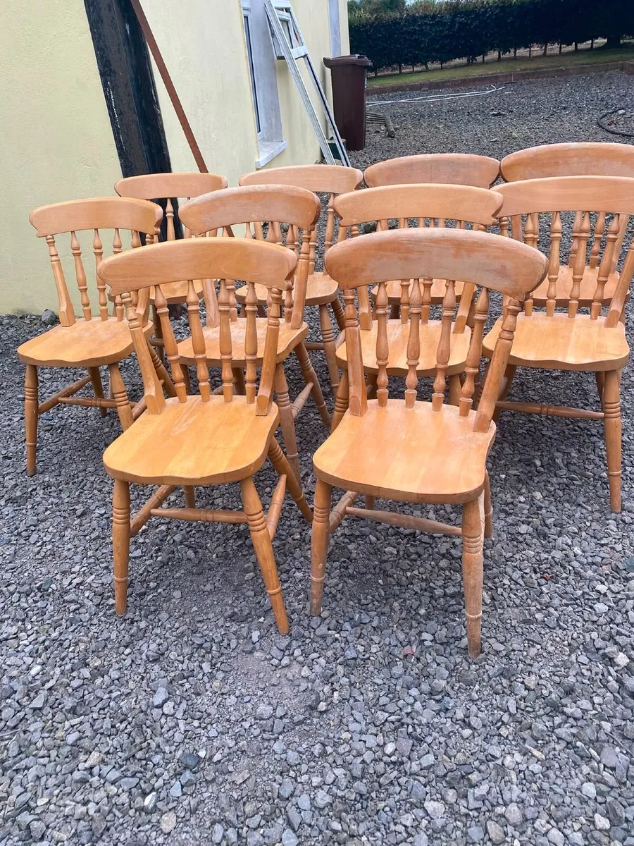 Antique kitchen chairs - Image 2