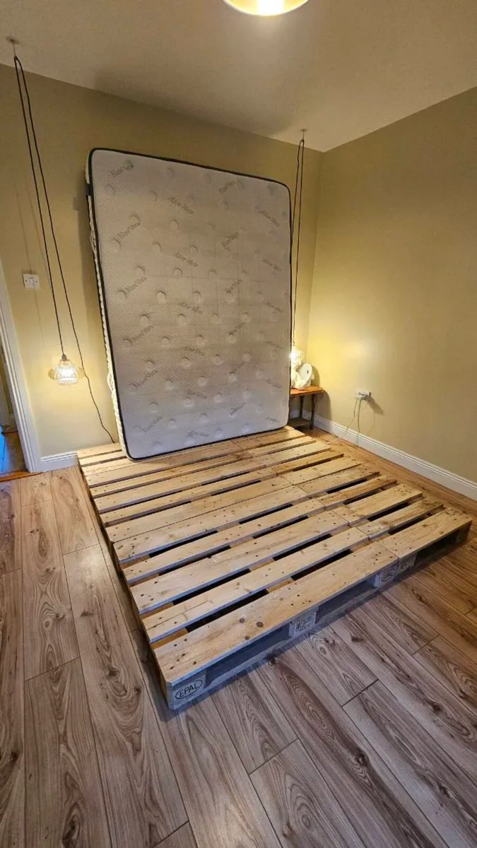 King Size Pallet Bed Base – 208 x 188 cm - Image 1