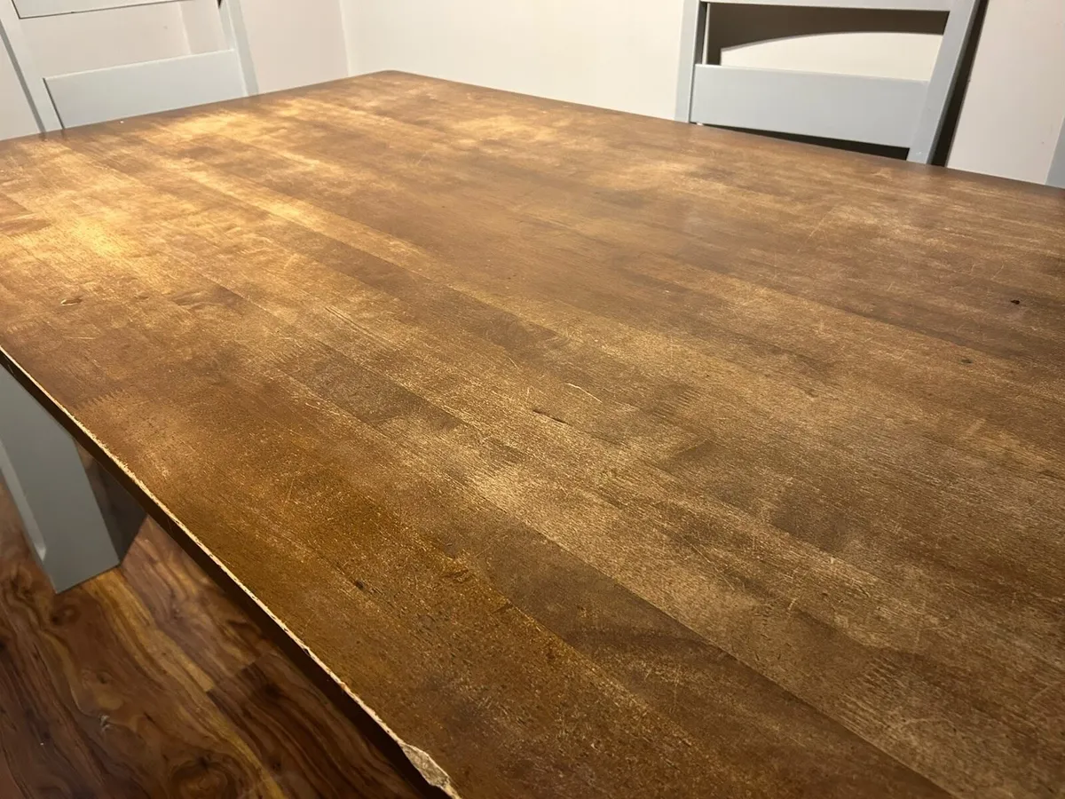 Kitchen table & 6 chairs - Image 2