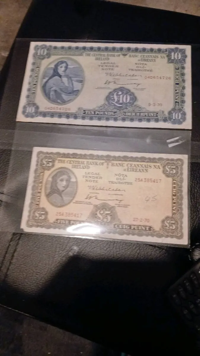 Ten pound irish note and 5 pound irish note - Image 3