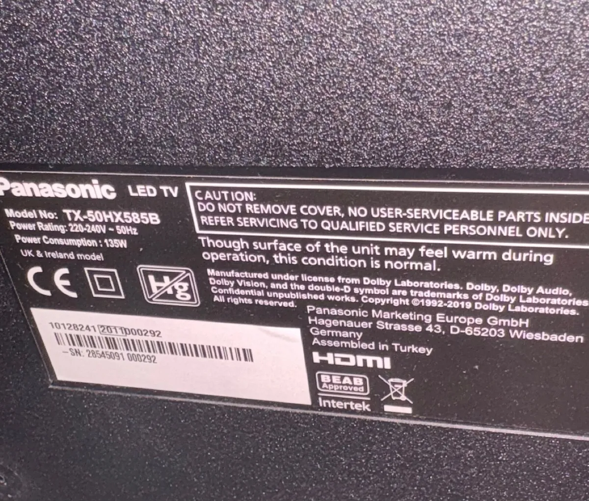 Panasonic TV Led 50 inches Cork - Image 4