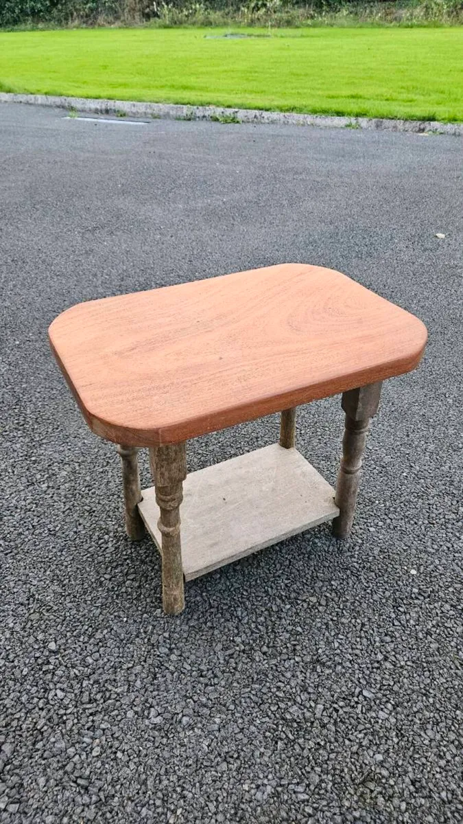 2 Rustic Solid Wood Bedside Table - Image 1