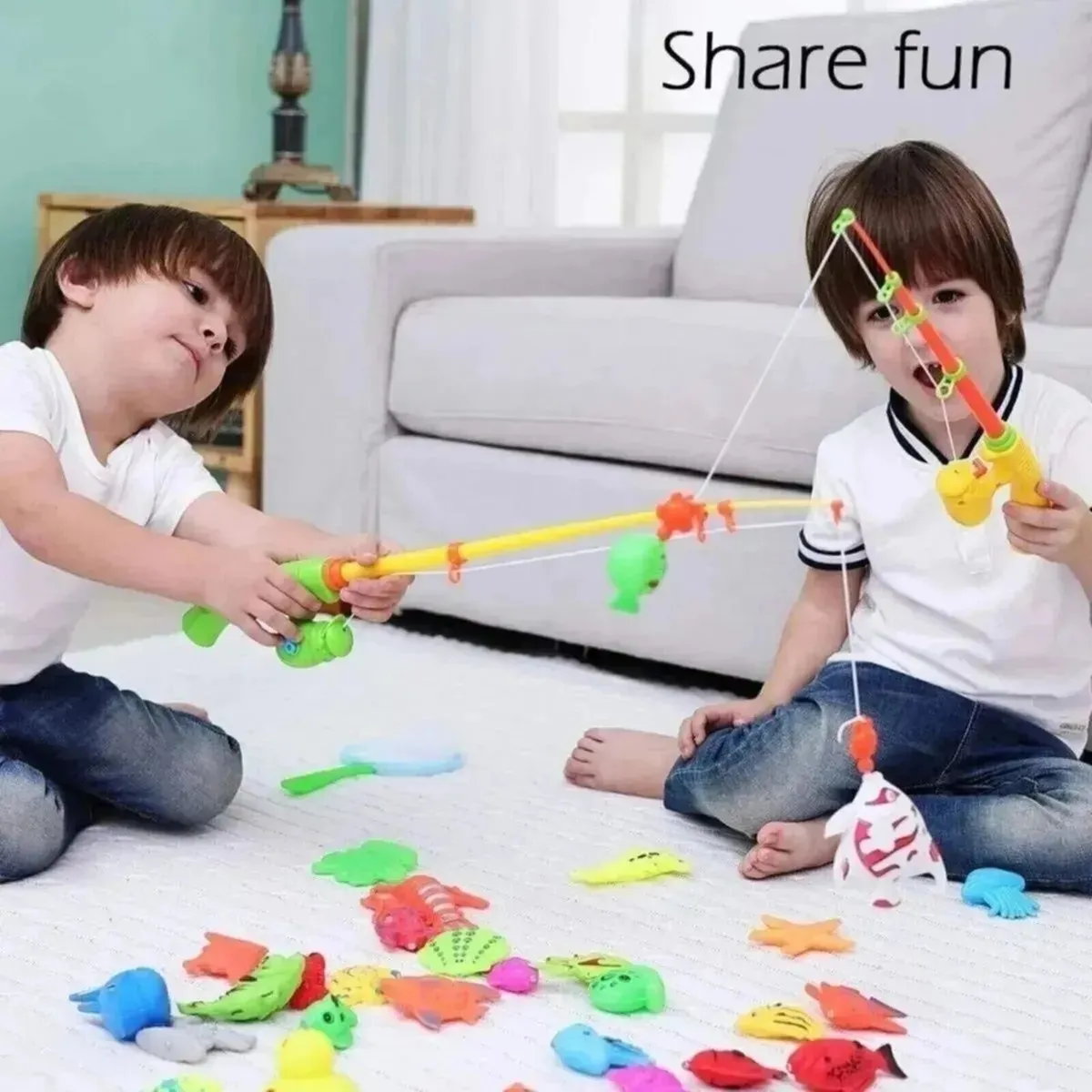Kids Magnetic Fishing Game Fun Learning Toy - Image 4