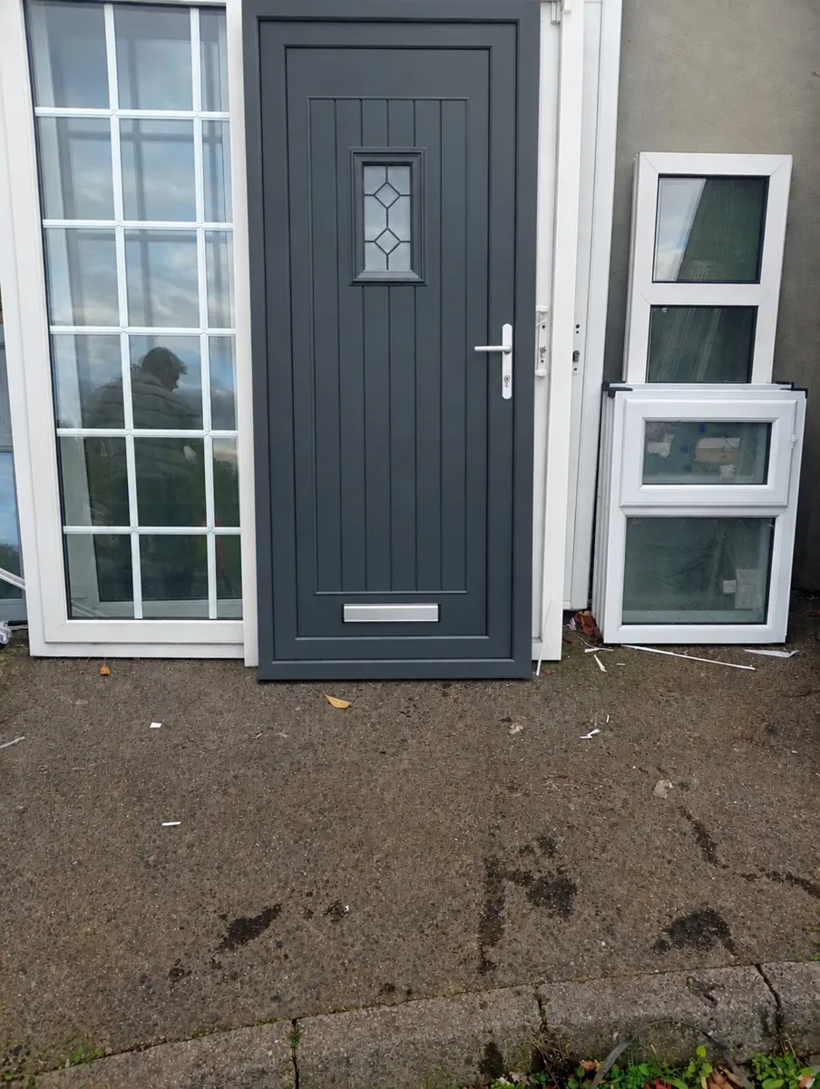 ✅HIGH QUALITY MODERN UPVC GREY DOOR AVAILABLE ✅