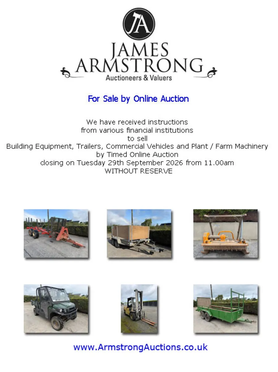 Online Auction **Bidding Now Live** - Image 1