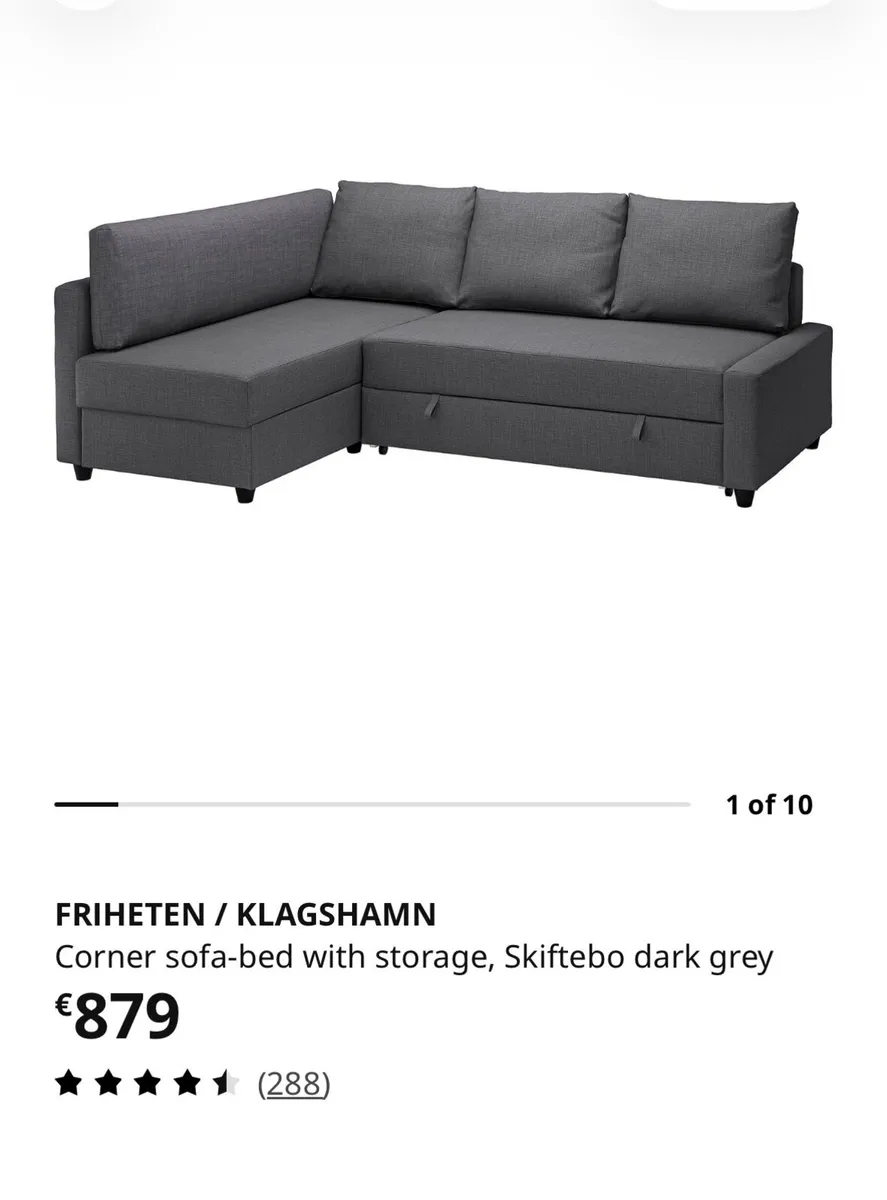 Friheten Corner Sofa Bed with storage - Lshaped - Image 2