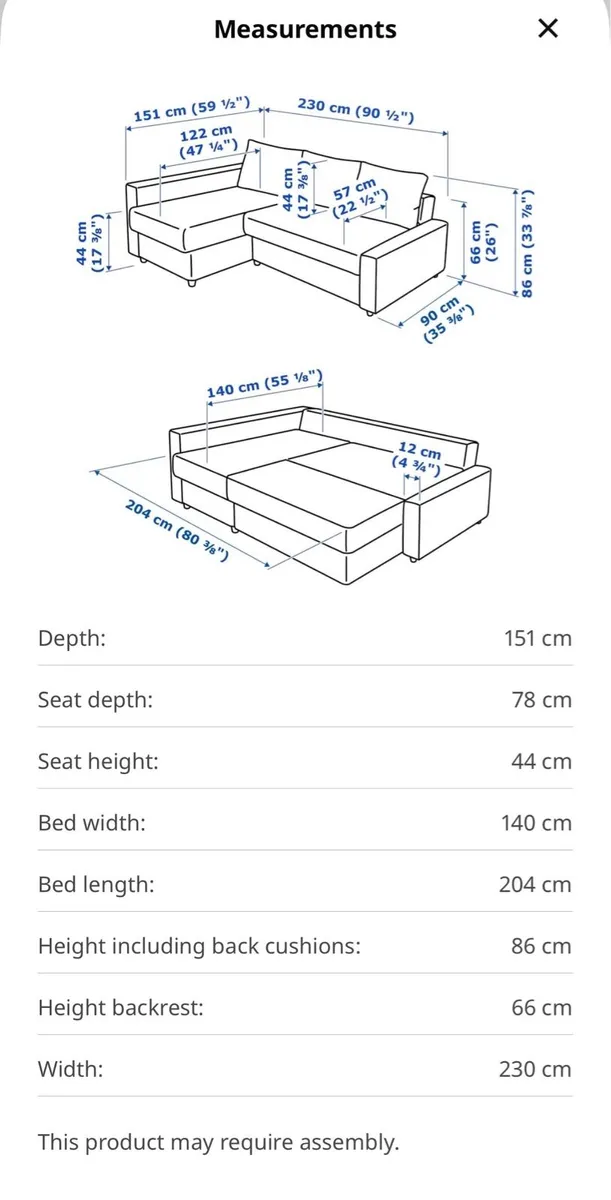 Friheten Corner Sofa Bed with storage - Lshaped - Image 3
