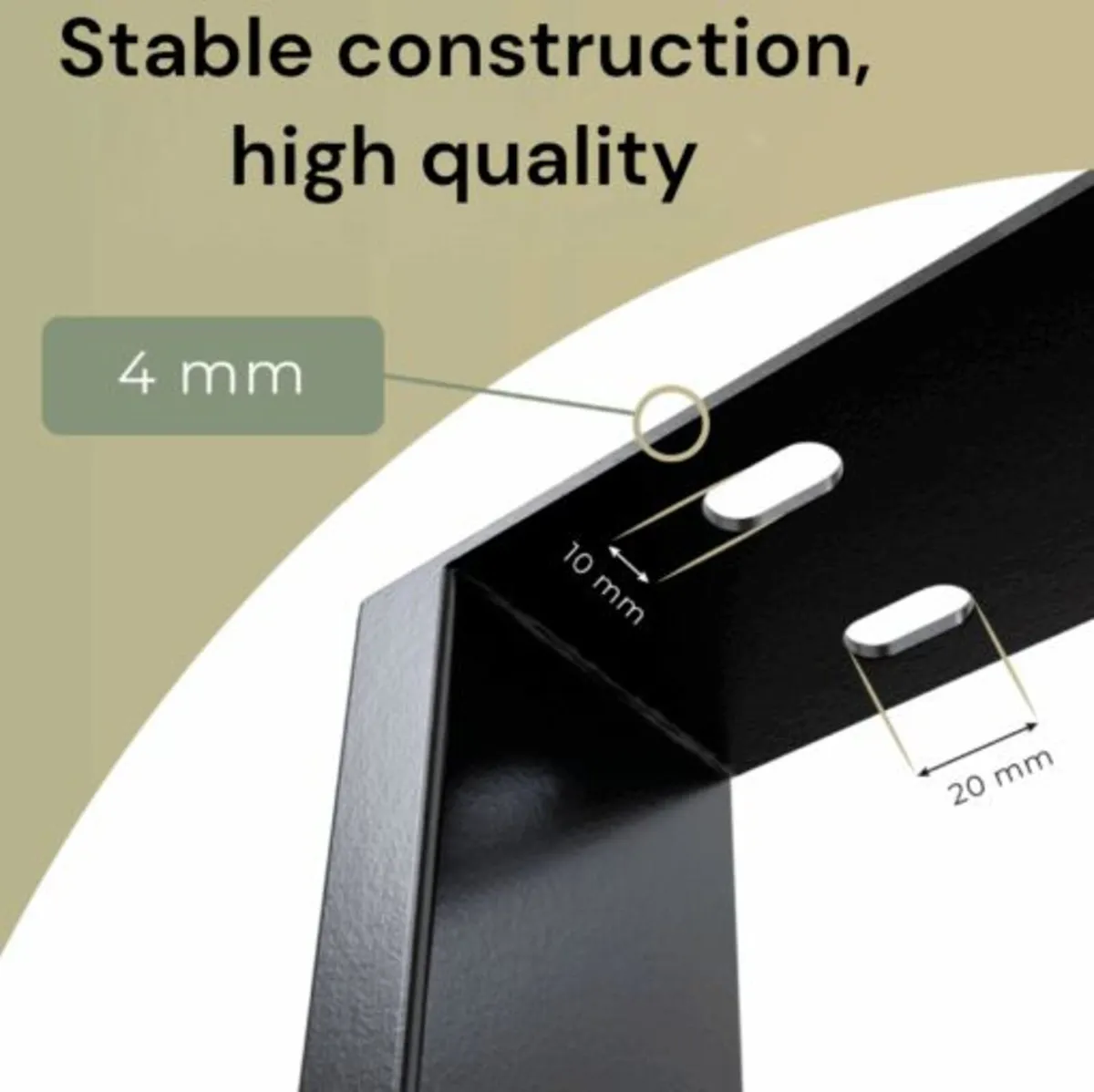Metal Table Legs Rectangle Loft Style 50/100 cm Se - Image 4