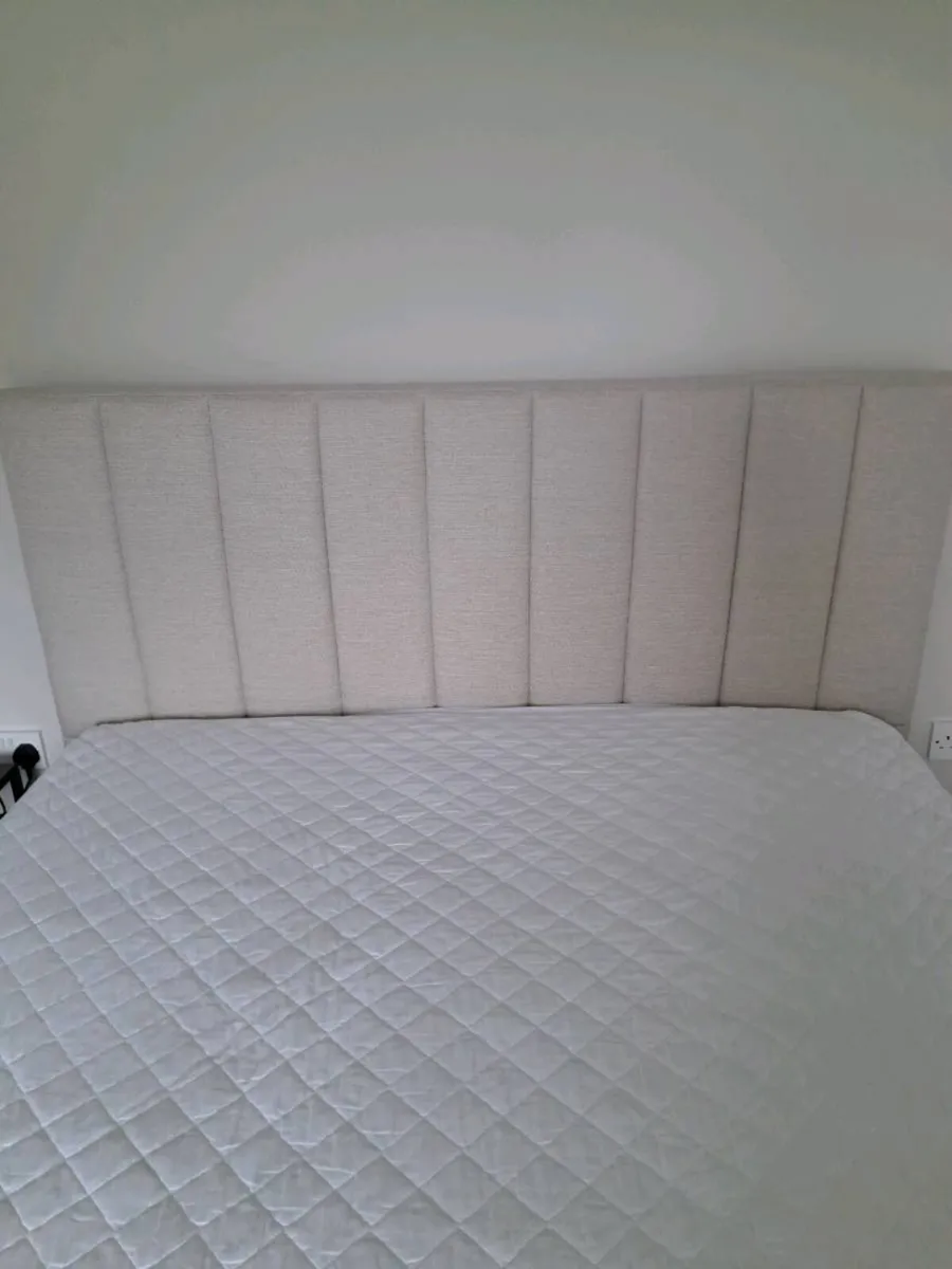 King size bed and mattress - Image 3