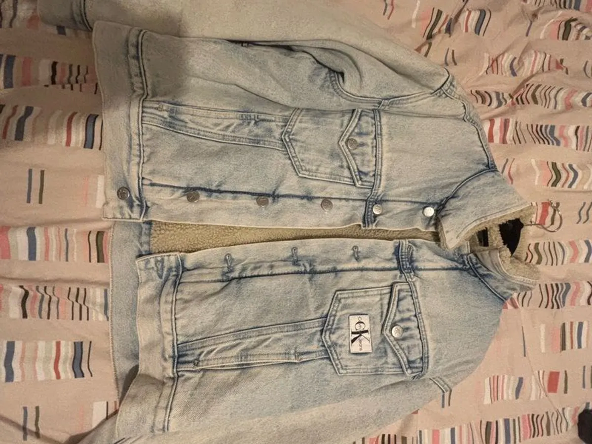 calvin klein denim jacket - Image 1