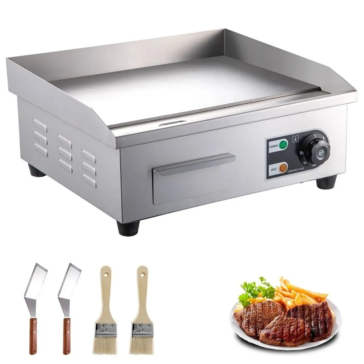 22 Inch Electric Griddle Cooking Hotplate - Image 1