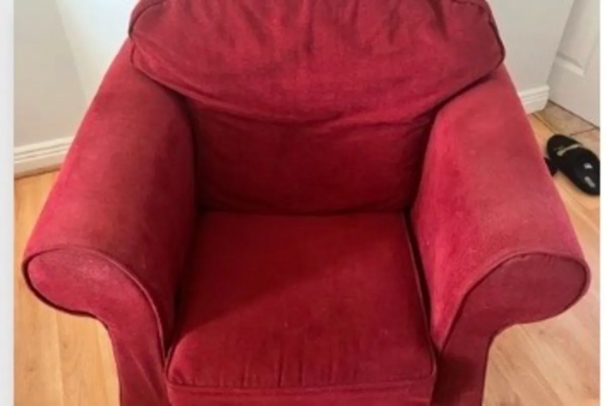 Red armchair