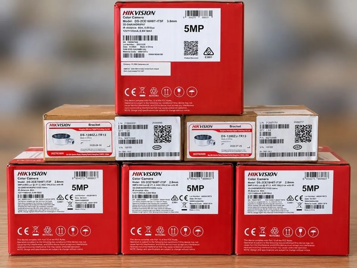 Hikvision 5MP CCTV Cameras and Junction Boxes - Image 2