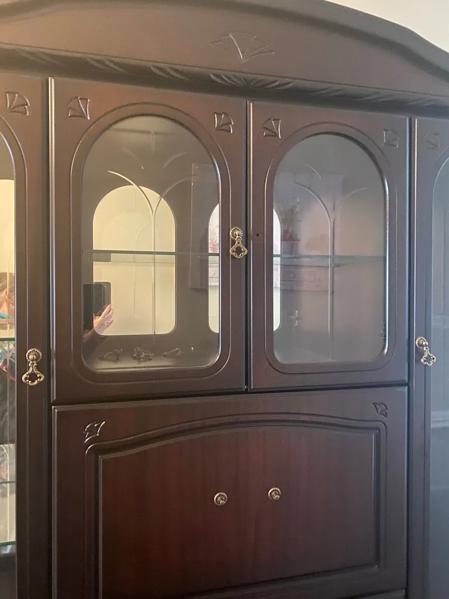 Mahogany display cabinet - Image 3