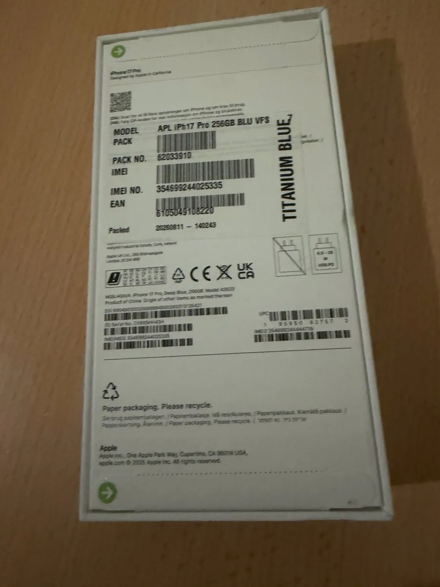 iPhone 17 Pro 256 GB Blu unlocked Brand new - Image 2