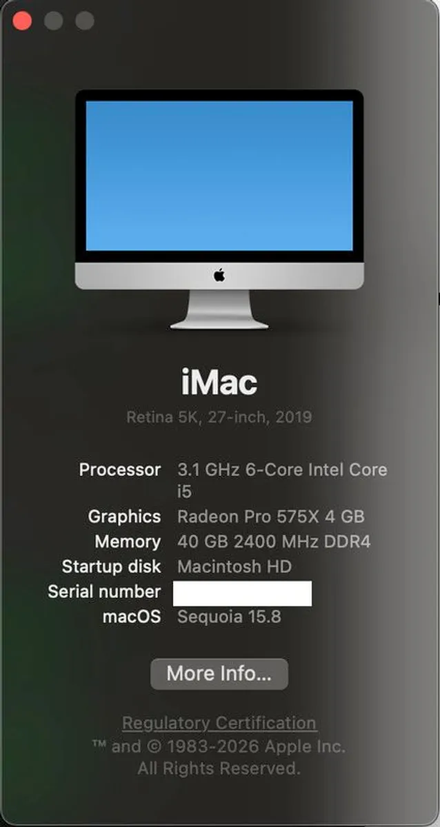 Apple iMac 27 Retina 5K 2019 40GB RAM 512GB SSD Keyboard & Mouse - Image 2