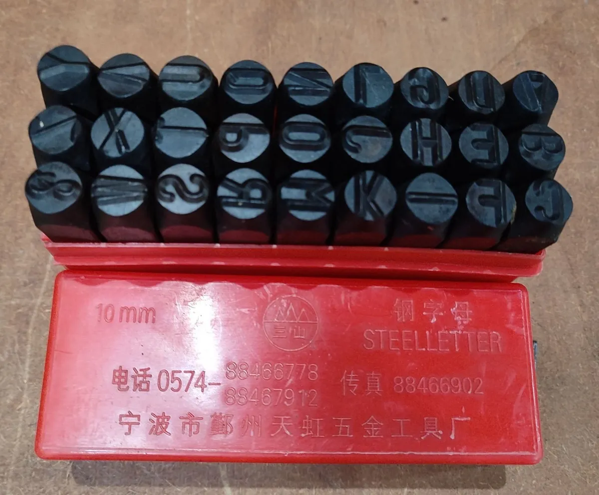 New Steel Letter Punch Set 3mm 4mm 5mm 6mm 8mm 10m - Image 1