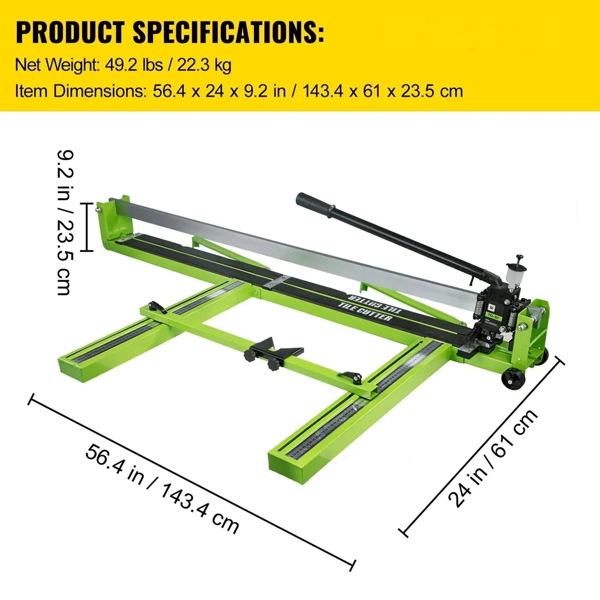 47 Inch Tile Cutter Ceramic Porcelain Cutting Tool - Image 2
