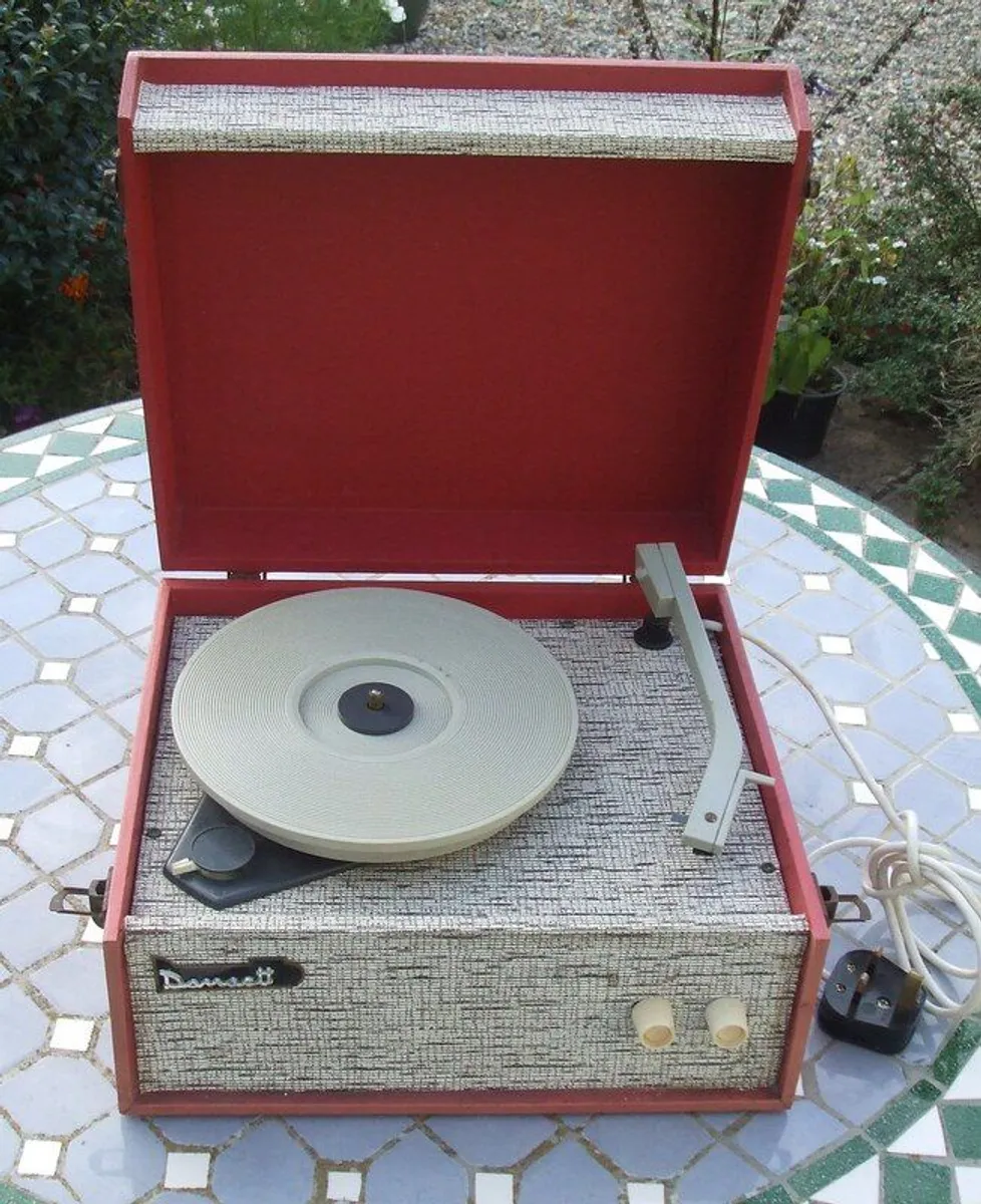 Dansette vintage record player, serviced - Image 1