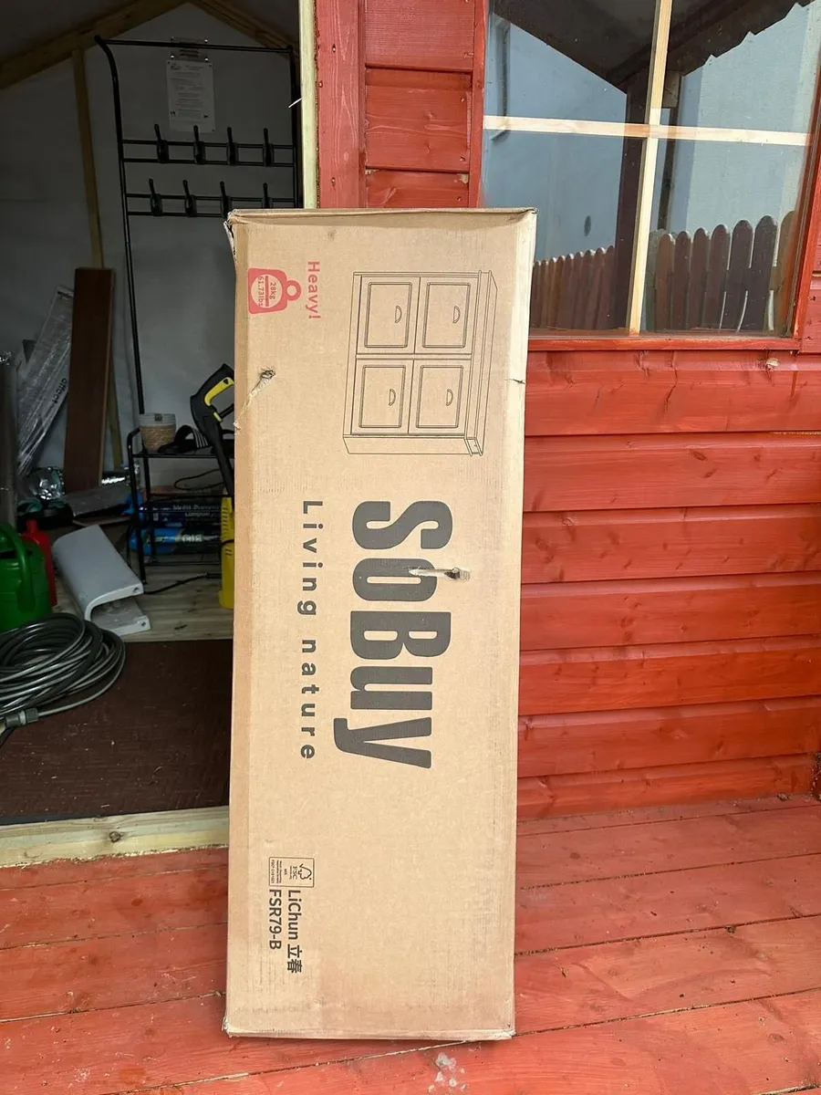 SoBuy Shoe Cabinet FSR79-B, Blue – New & Boxed, Ne - Image 1