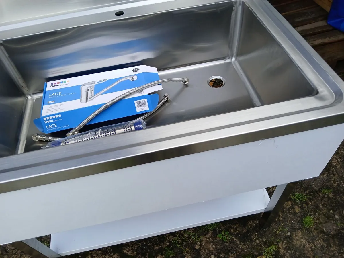 Staneless steel cabbinet sink unit complete - Image 3