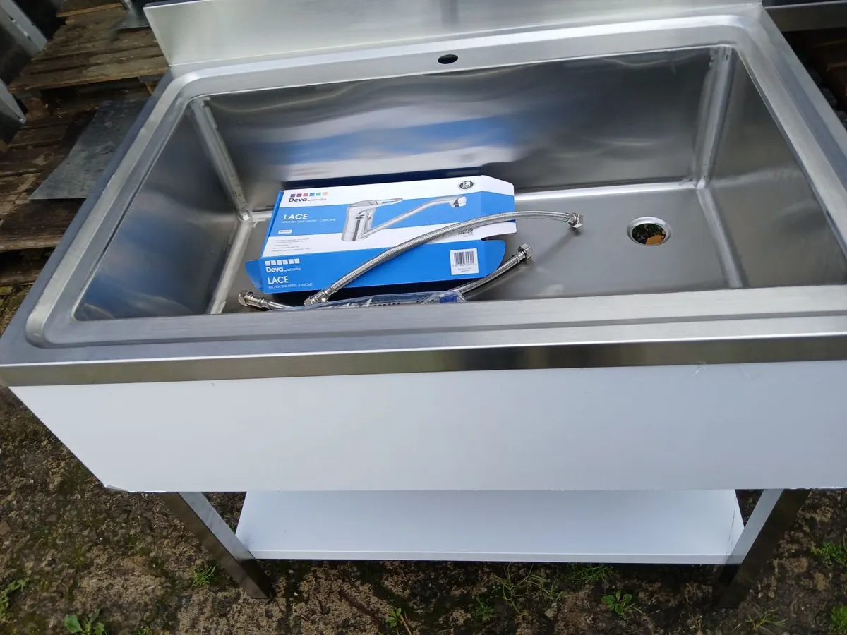 Staneless steel cabbinet sink unit complete - Image 2