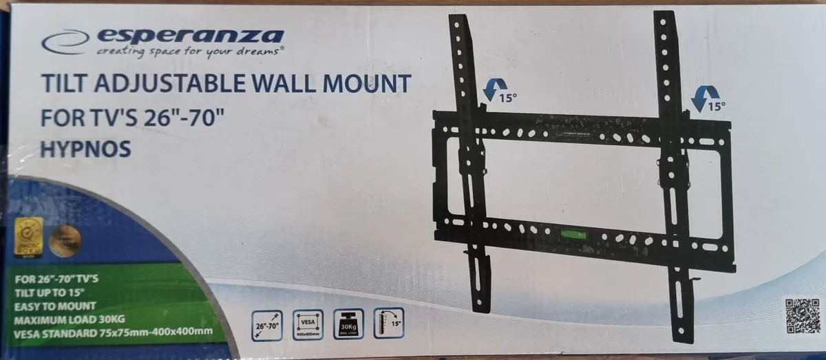 Tv Bracket Wall Mount Flat Tilt 32-70" - Image 2