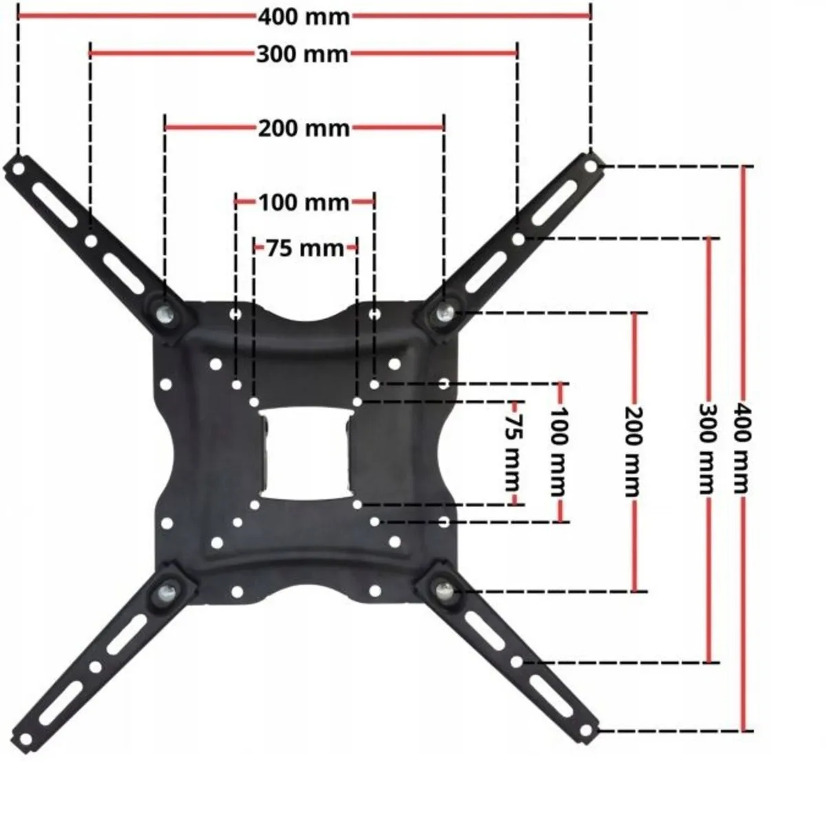 TV Wall Mount Bracket  Swivel Full Motion 17-56" - Image 4