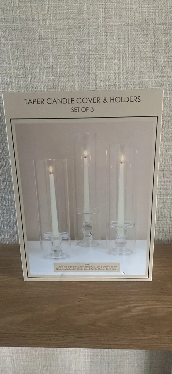 Taper Candle Covers & Holders 12 Boxes New - Image 1