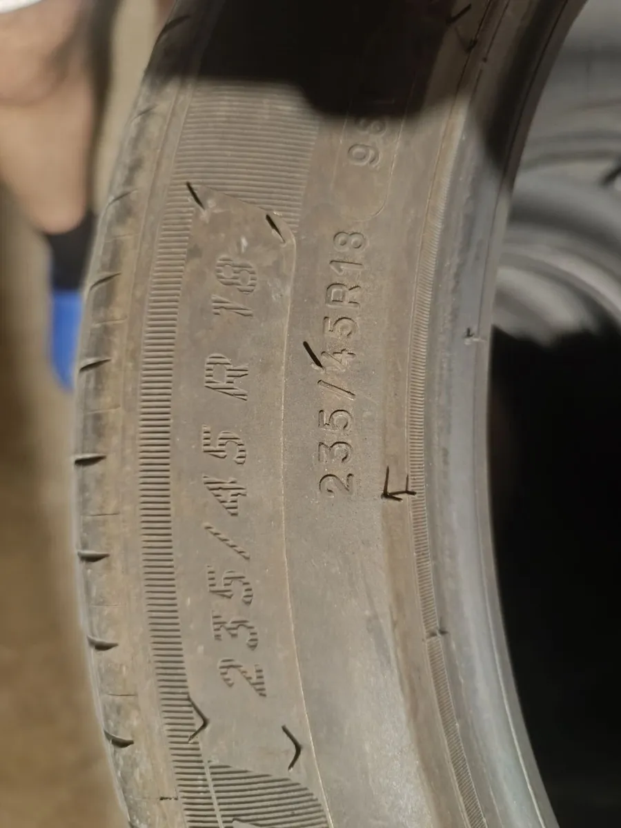 Part Worn Tyres x4 235/45/18 - Image 2