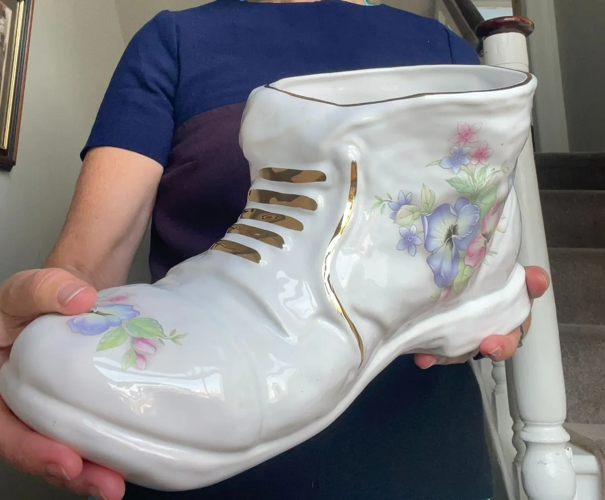 Giant Vintage Maryleigh Pottery Boot Planter - Image 1