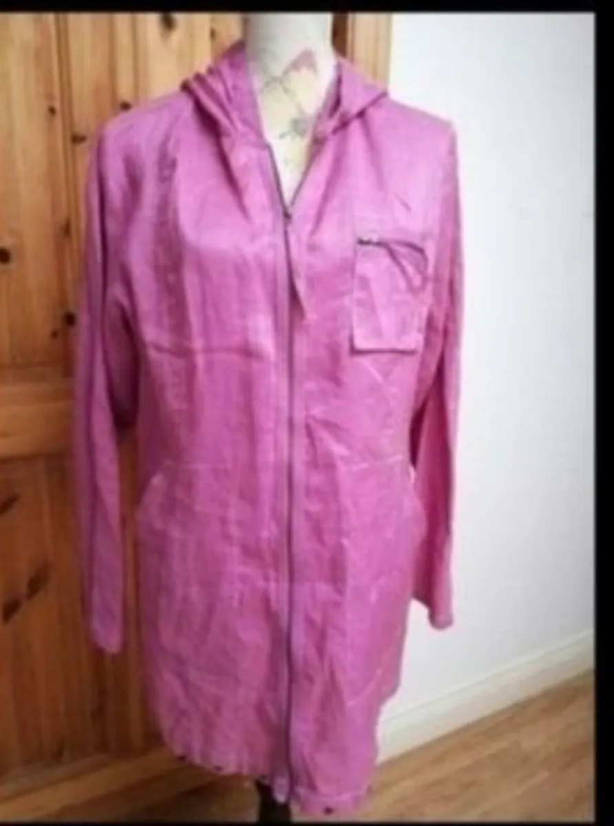 Sasha 100% cotton pink lightweight Jacket, new nev - Image 1