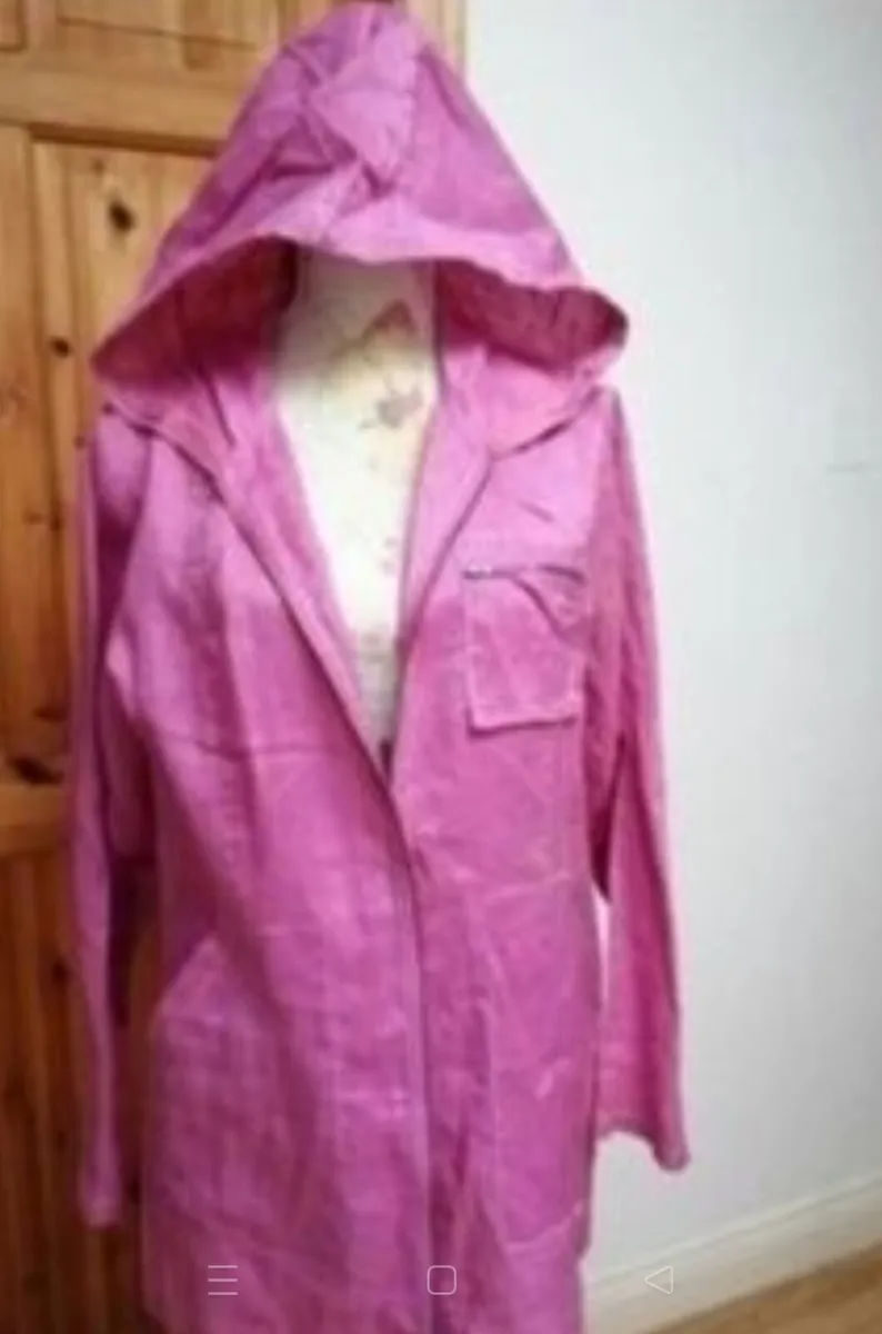 Sasha 100% cotton pink lightweight Jacket, new nev - Image 3