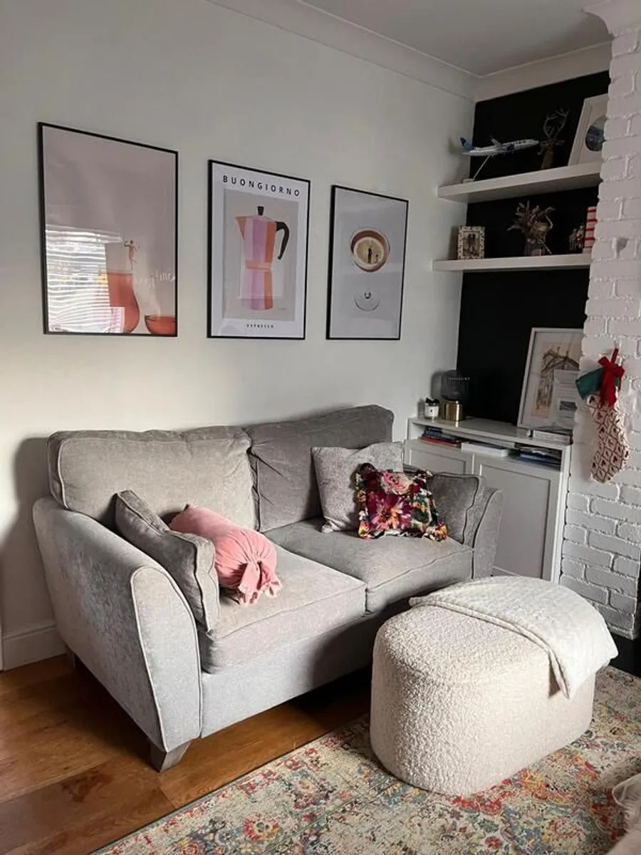 Sofa - Grey 2 Person Sofa - Image 1