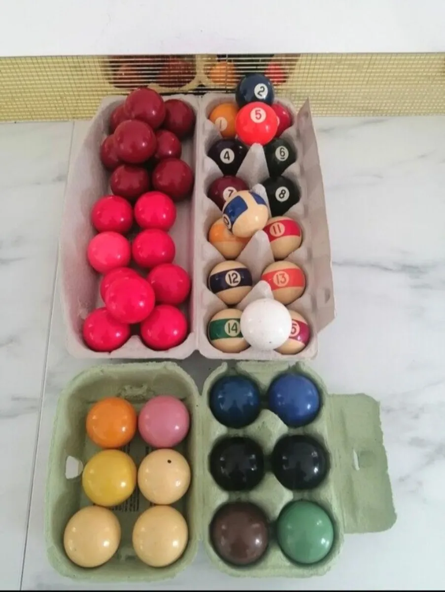 Vintage Mini Pool Balls - Image 1
