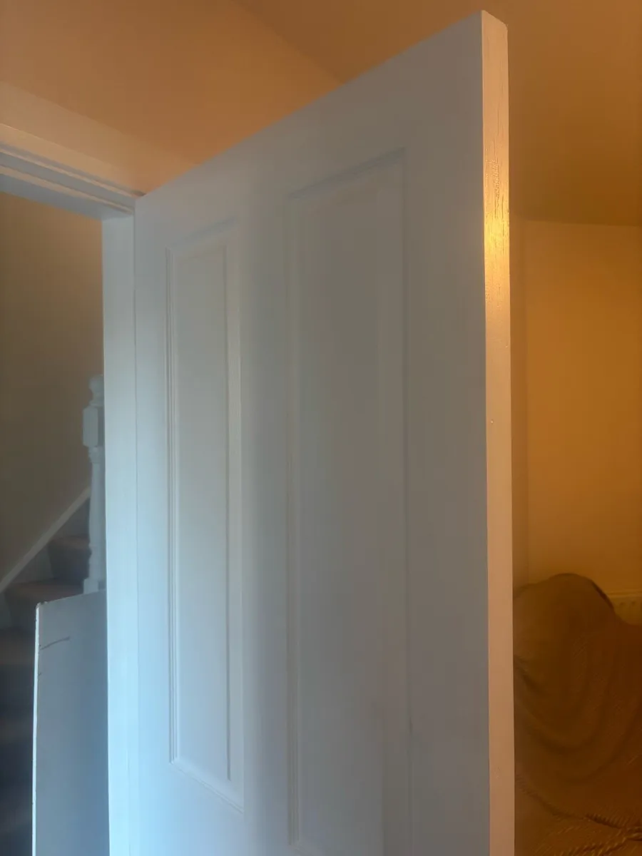 2 hardwood doors - Image 3