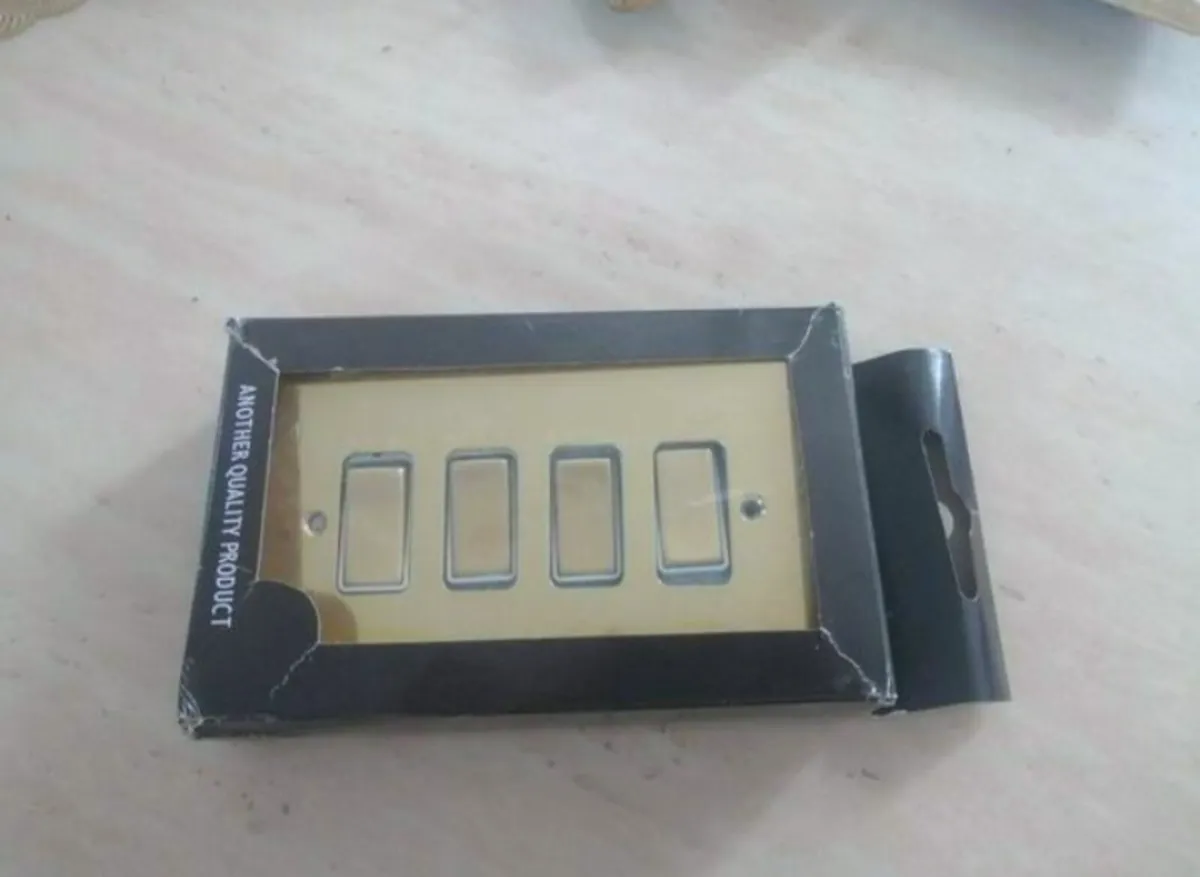 Georgian Brass Light Switch - Image 3