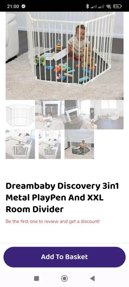 Children's play pen like new 50 euro - Image 4