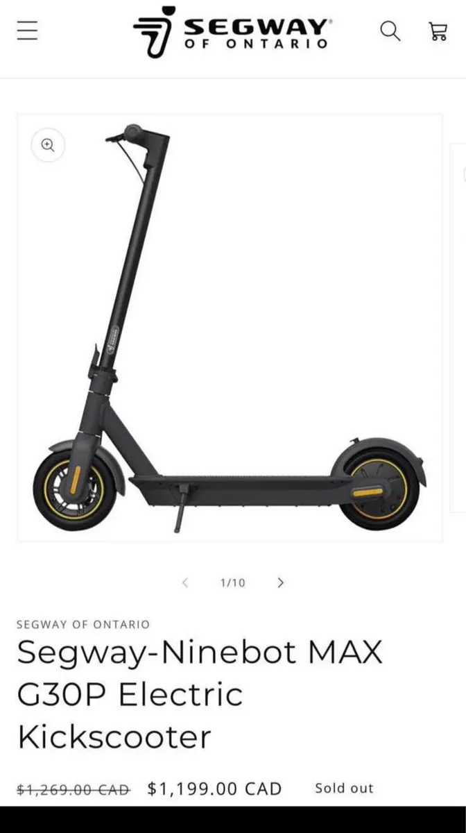 SEGWAY NINEBOT MAX G30 Electric - Image 3