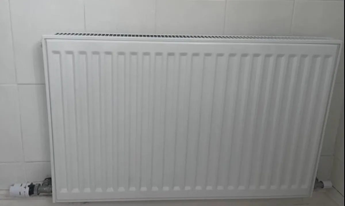 White Shower Tray 110x90 & Radiator 50x80 - Image 3