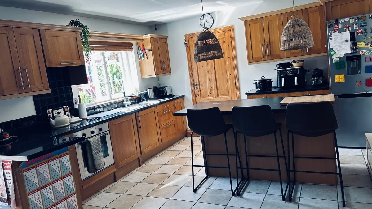 Kitchen Cabinets and Island