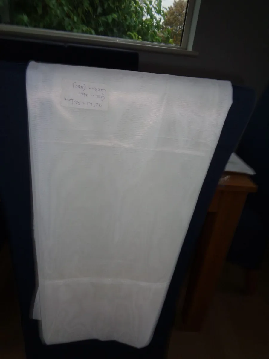 Cream Sheer Curtain for Sale - Image 3